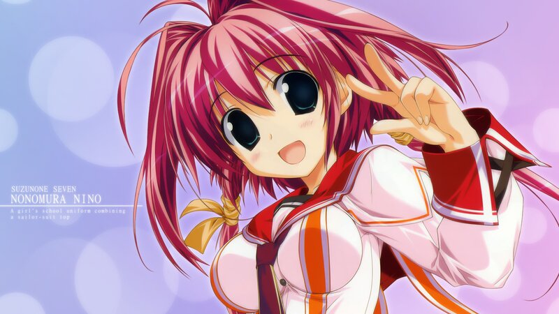 anime girl in school uniform
