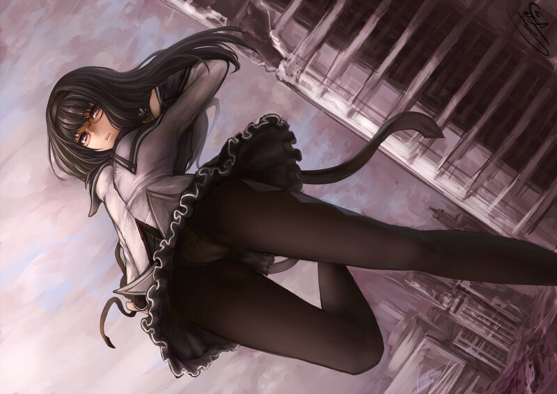 anime girl in school uniform