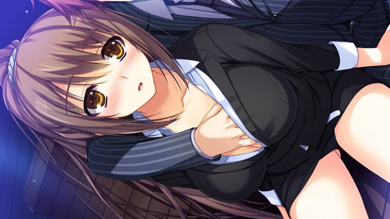 anime girl in school uniform