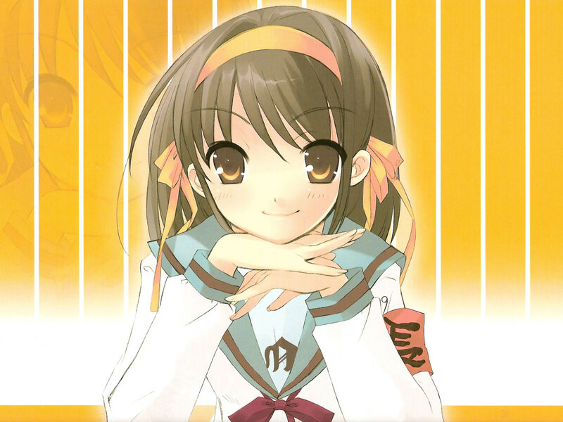 anime girl in school uniform