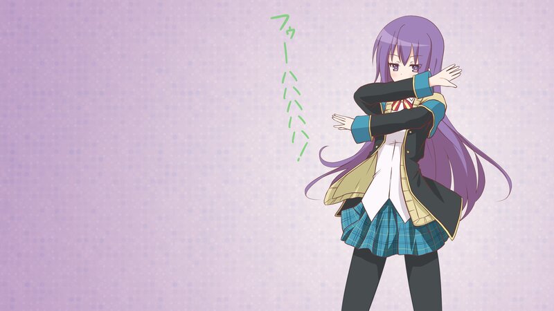 anime girl in school uniform
