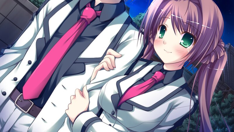 anime girl in school uniform