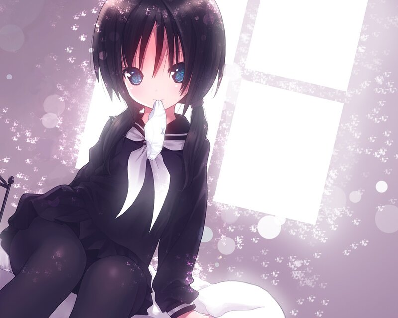anime girl in school uniform