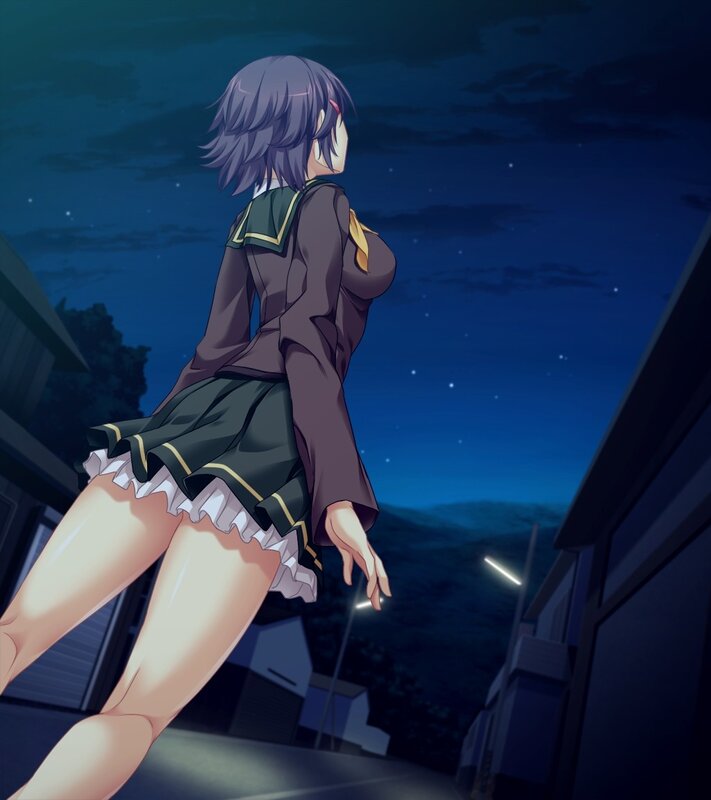 anime girl in school uniform