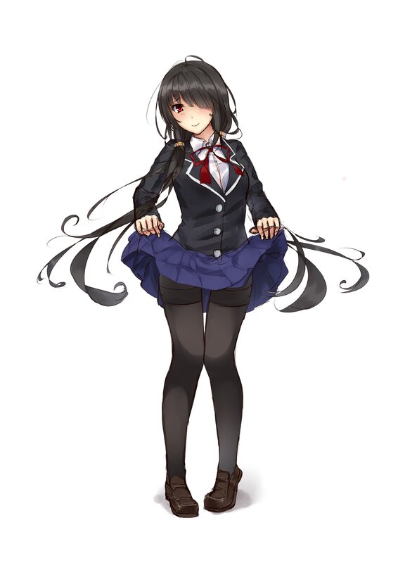 anime girl in school uniform