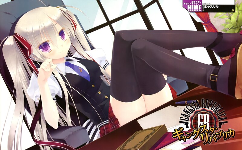 anime girl in school uniform