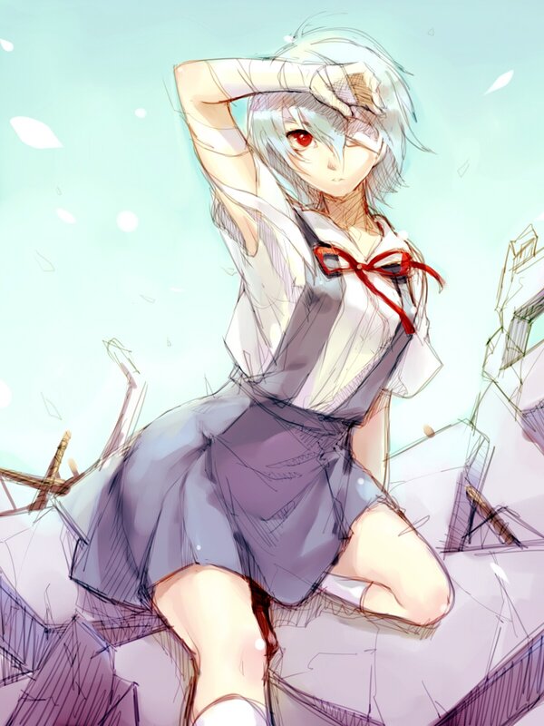 anime girl in school uniform