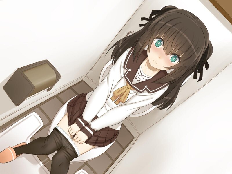 anime girl in school uniform