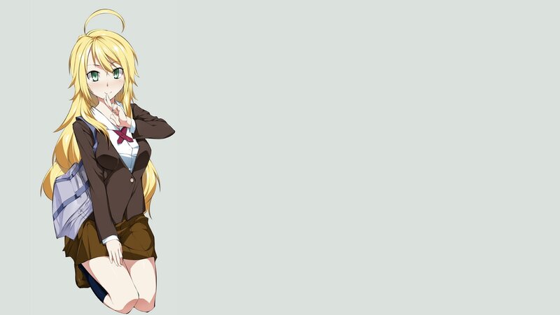 anime girl in school uniform