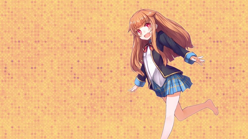 anime girl in school uniform