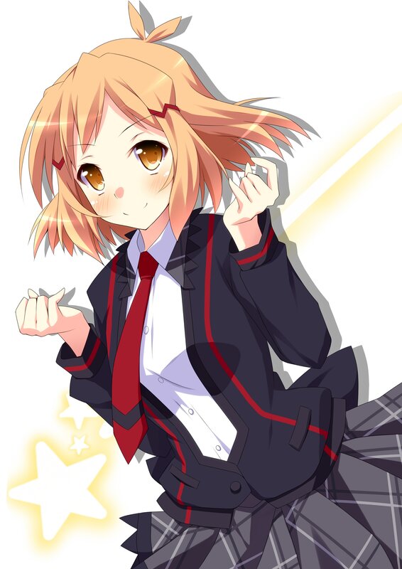 anime girl in school uniform