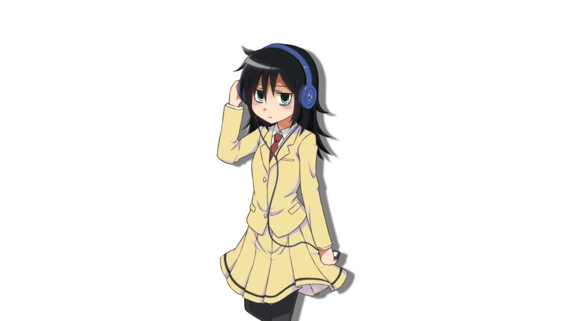 anime girl in school uniform