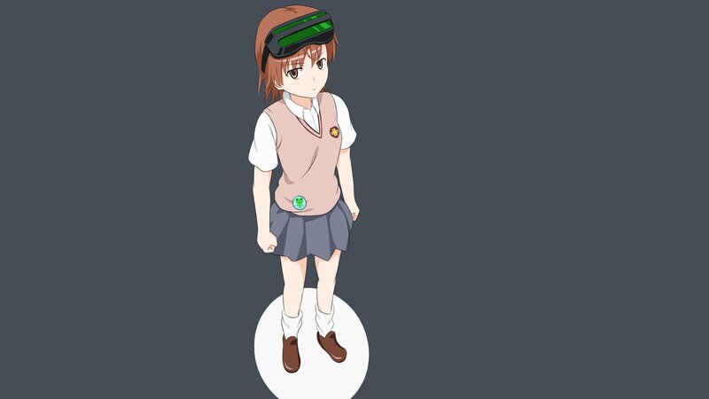 anime girl in school uniform