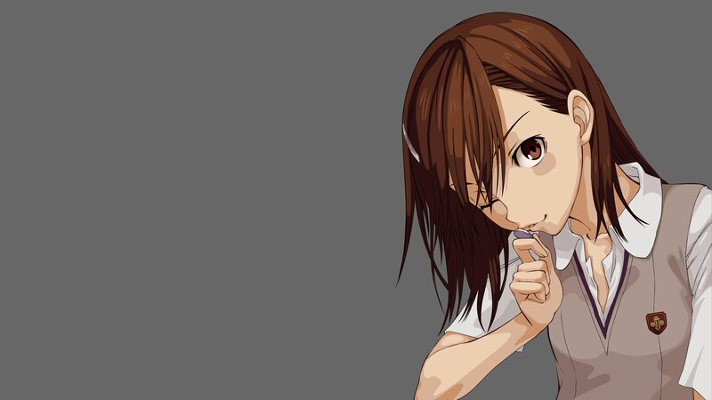 anime girl in school uniform
