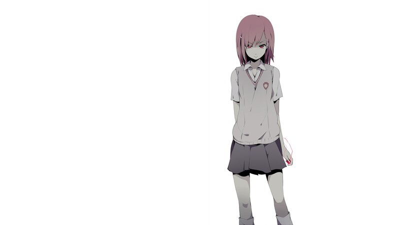 anime girl in school uniform