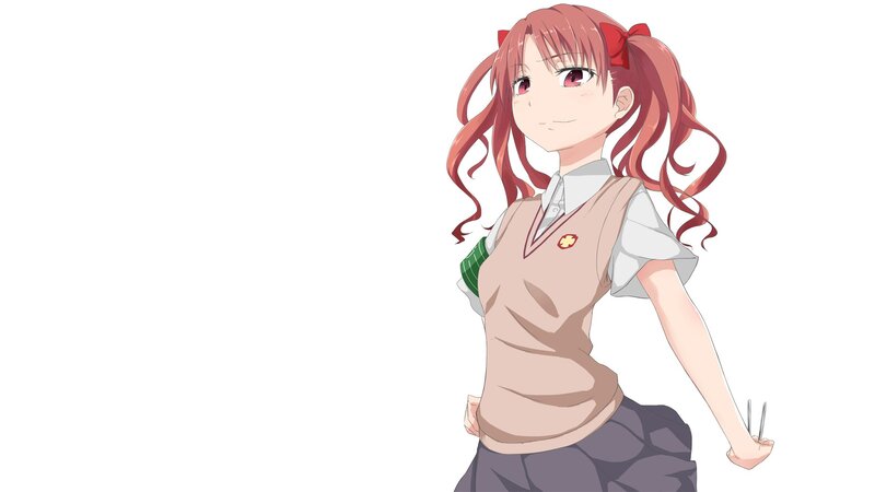 anime girl in school uniform
