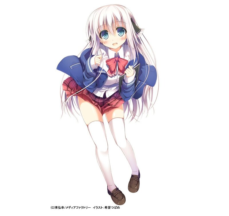 anime girl in school uniform