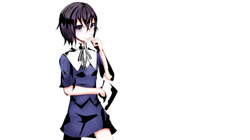 anime girl in school uniform