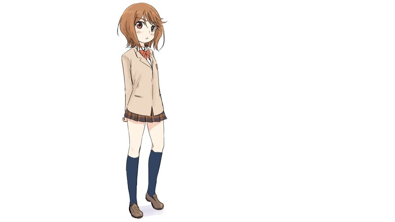 anime girl in school uniform
