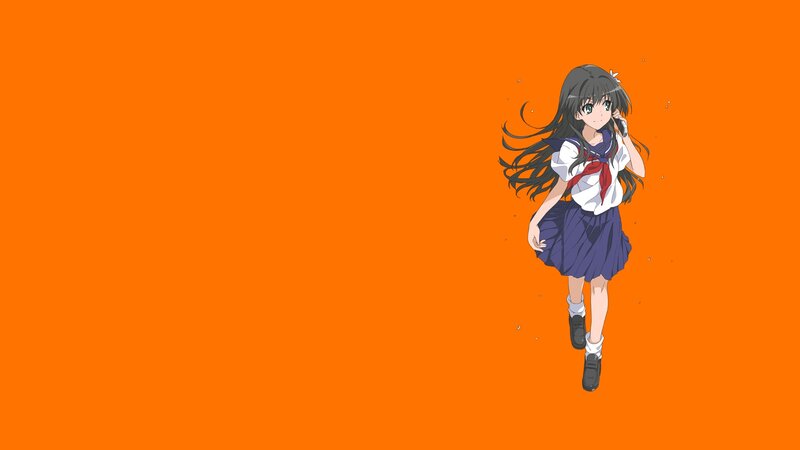 anime girl in school uniform