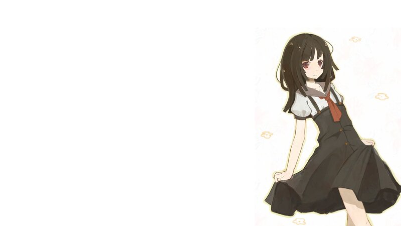 anime girl in school uniform