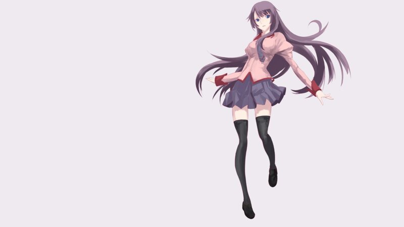anime girl in school uniform
