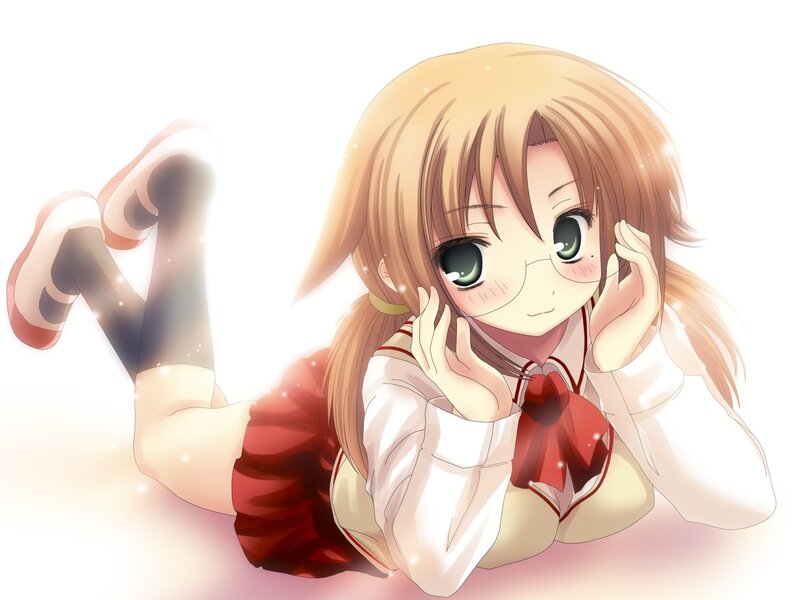 anime girl in school uniform