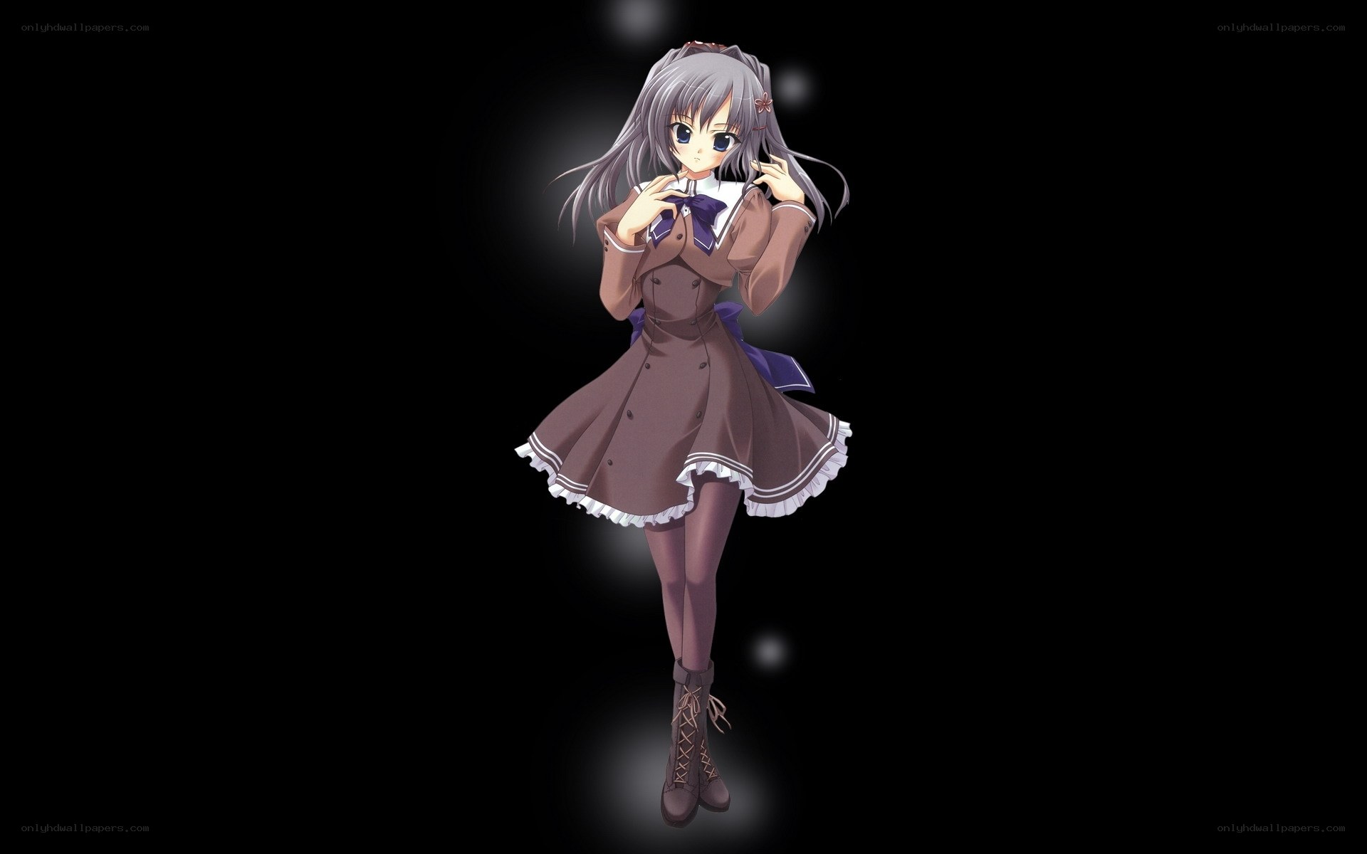 anime girl in school uniform