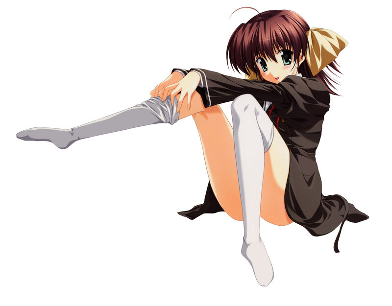 anime girl in school uniform