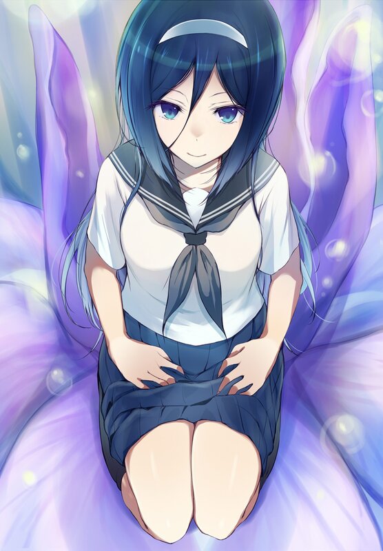 anime girl in school uniform