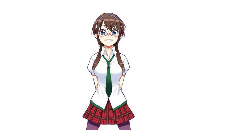 anime girl in school uniform