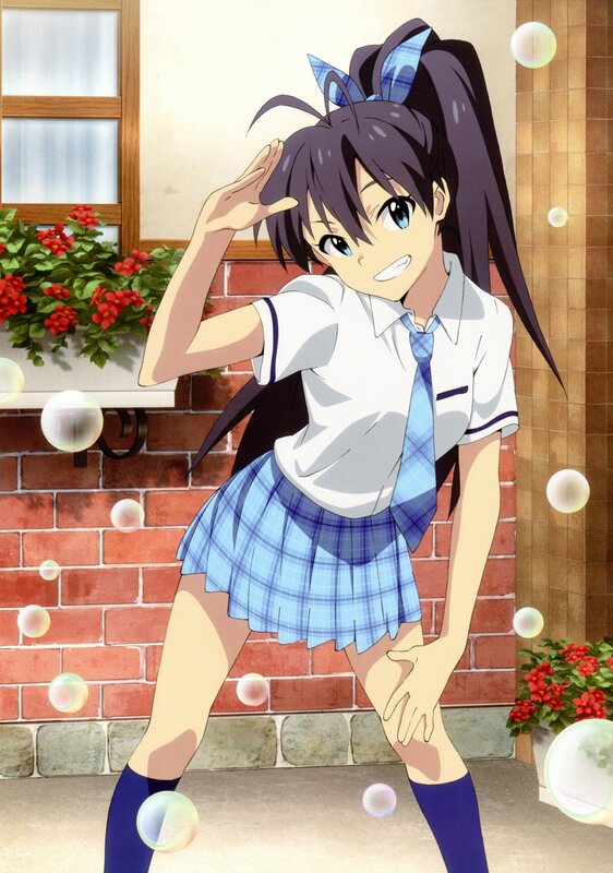 anime girl in school uniform