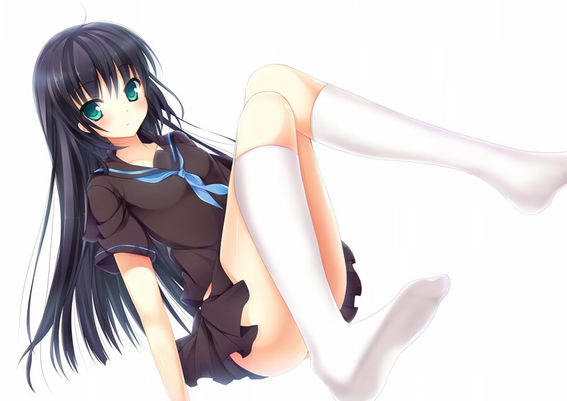 anime girl in school uniform