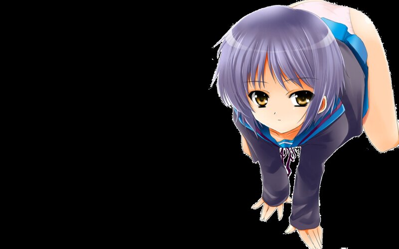 anime girl in school uniform