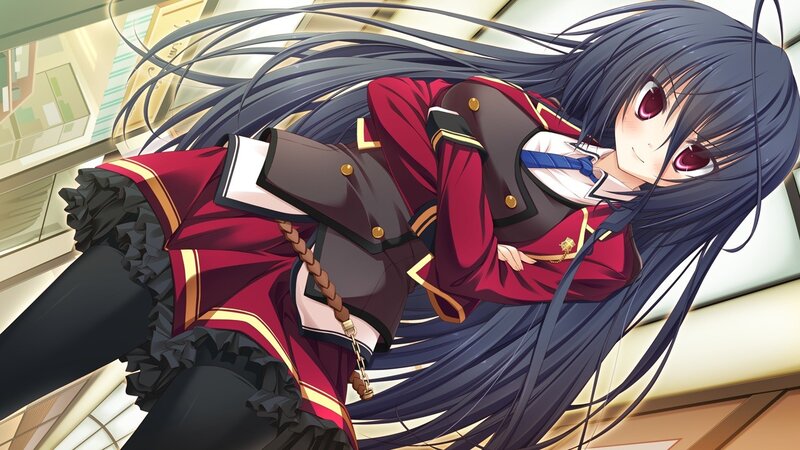 anime girl in school uniform