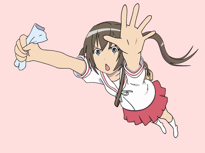 anime girl in school uniform