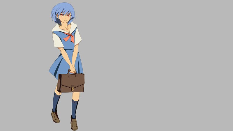 anime girl in school uniform