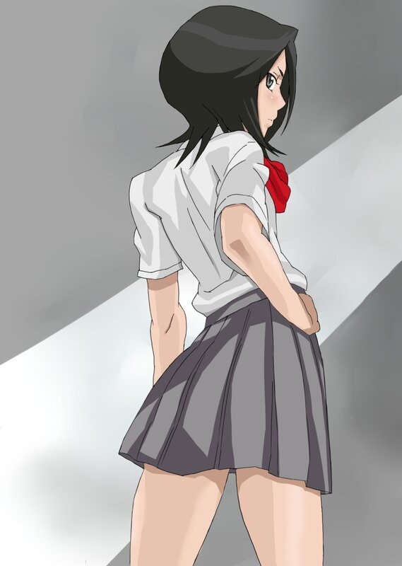 anime girl in school uniform