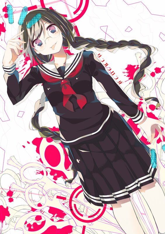 anime girl in school uniform