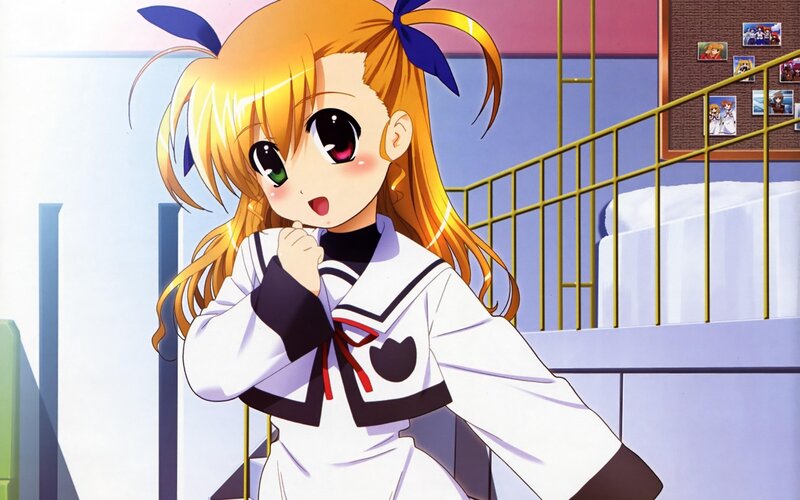 anime girl in school uniform