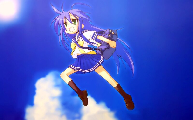 anime girl in school uniform