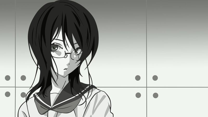 anime girl in school uniform