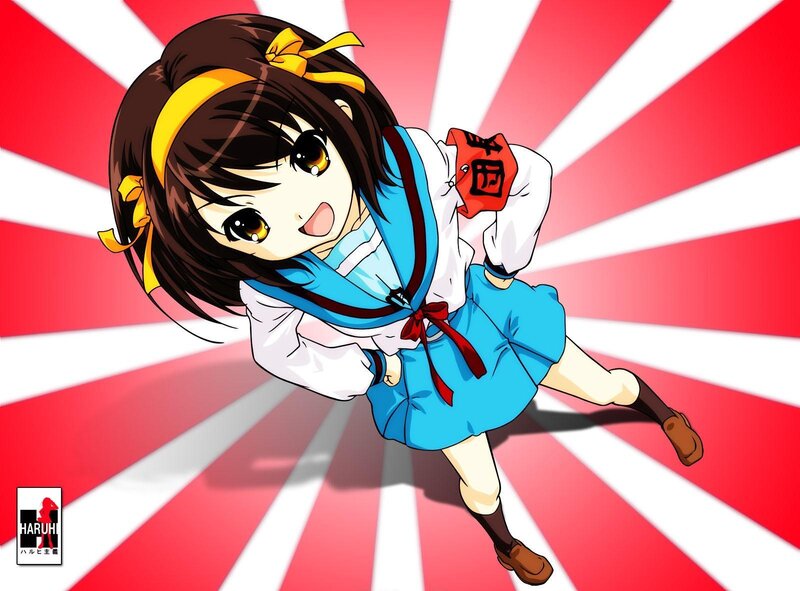 anime girl in school uniform