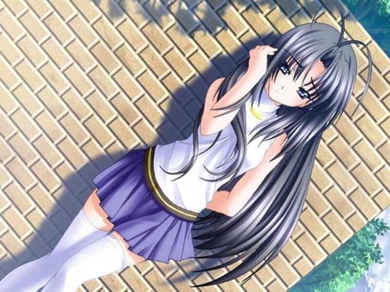 anime girl in school uniform