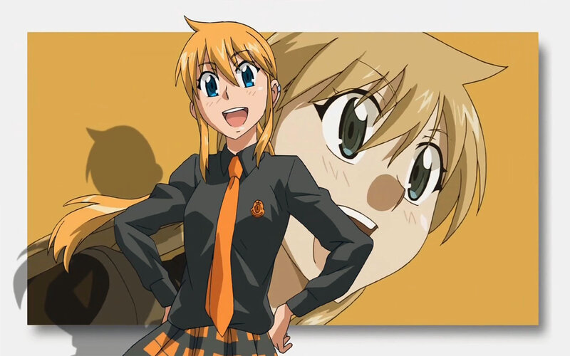 anime girl in school uniform