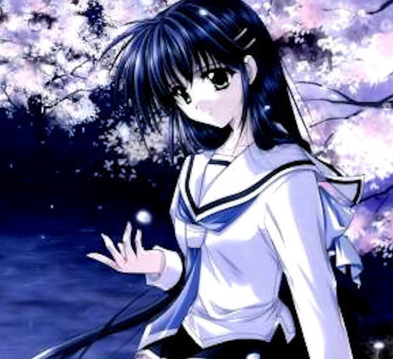anime girl in school uniform