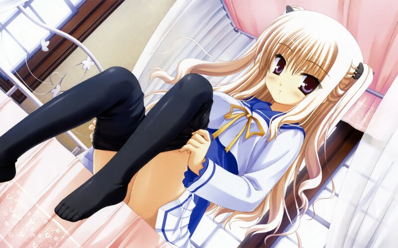 anime girl in school uniform