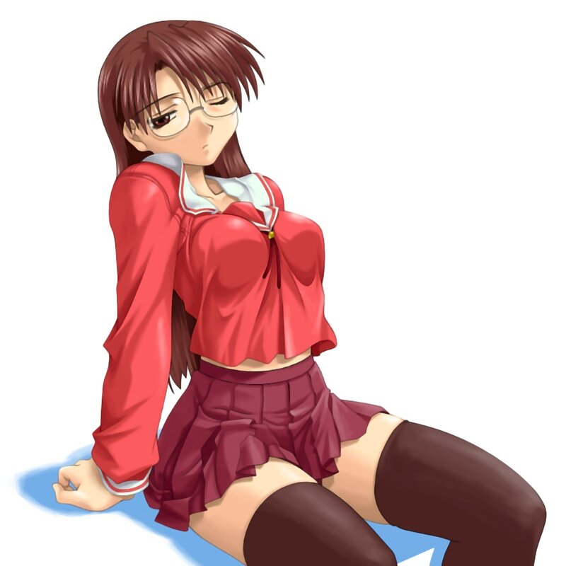 anime girl in school uniform