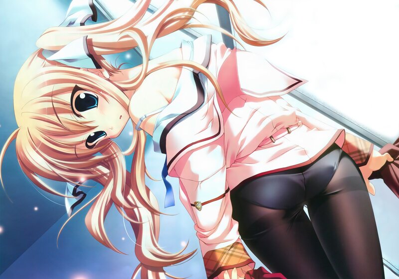 anime girl in school uniform