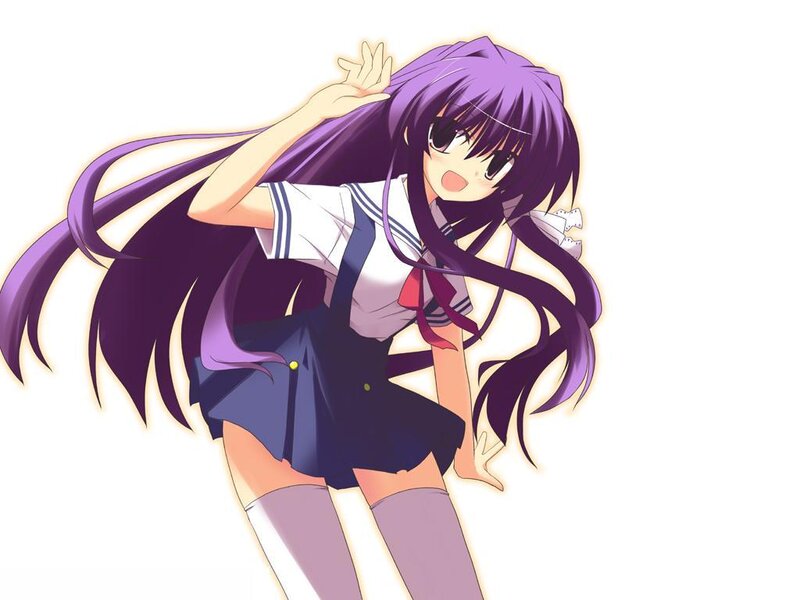 anime girl in school uniform